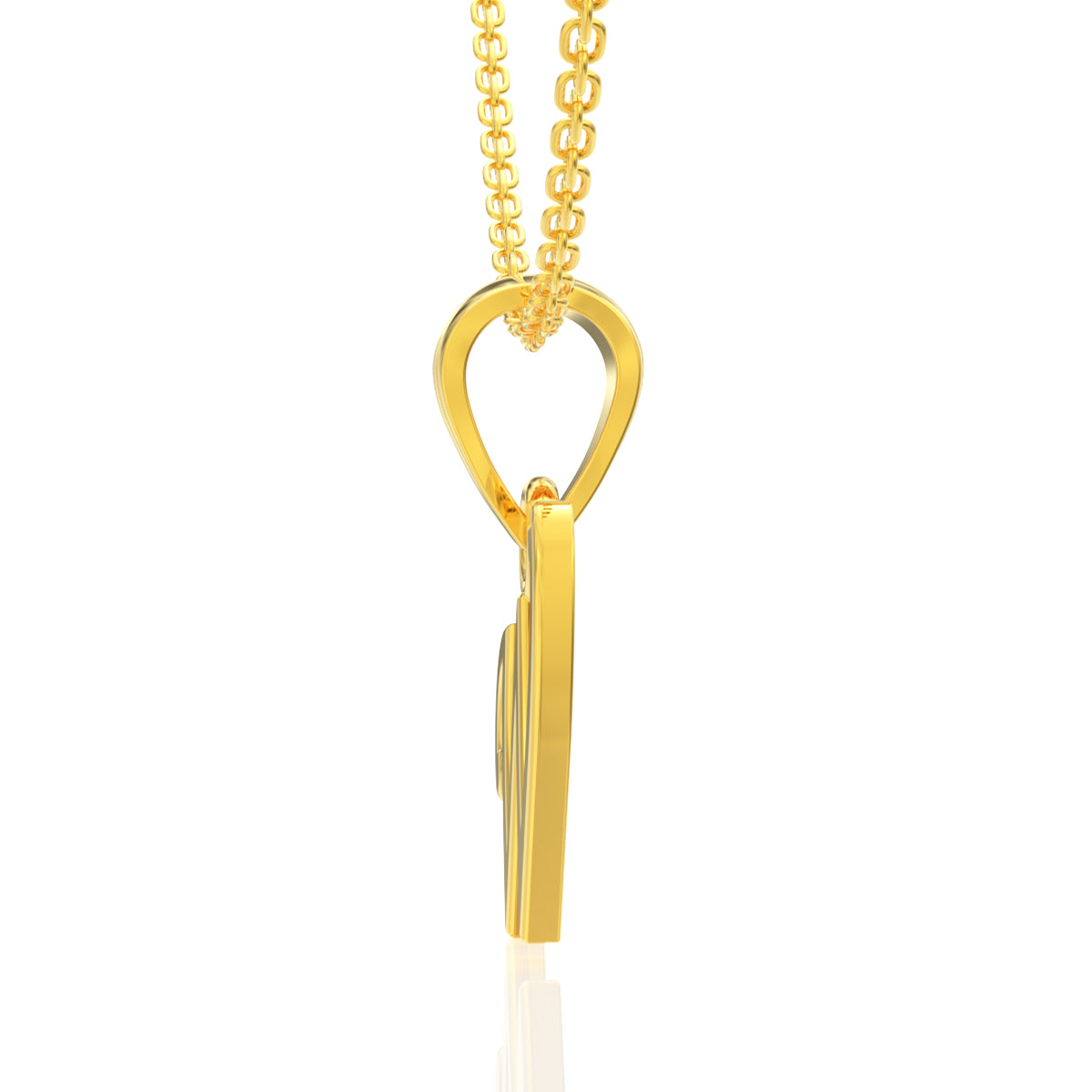 Wonder "W" Letter Gold Pendant