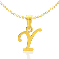 Yvaine "Y" Letter Gold Pendant