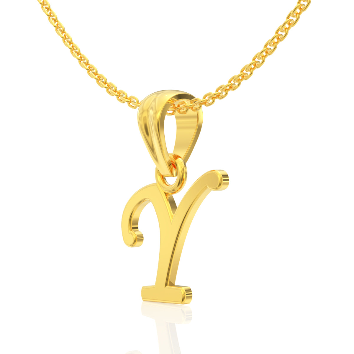 Yvaine "Y" Letter Gold Pendant