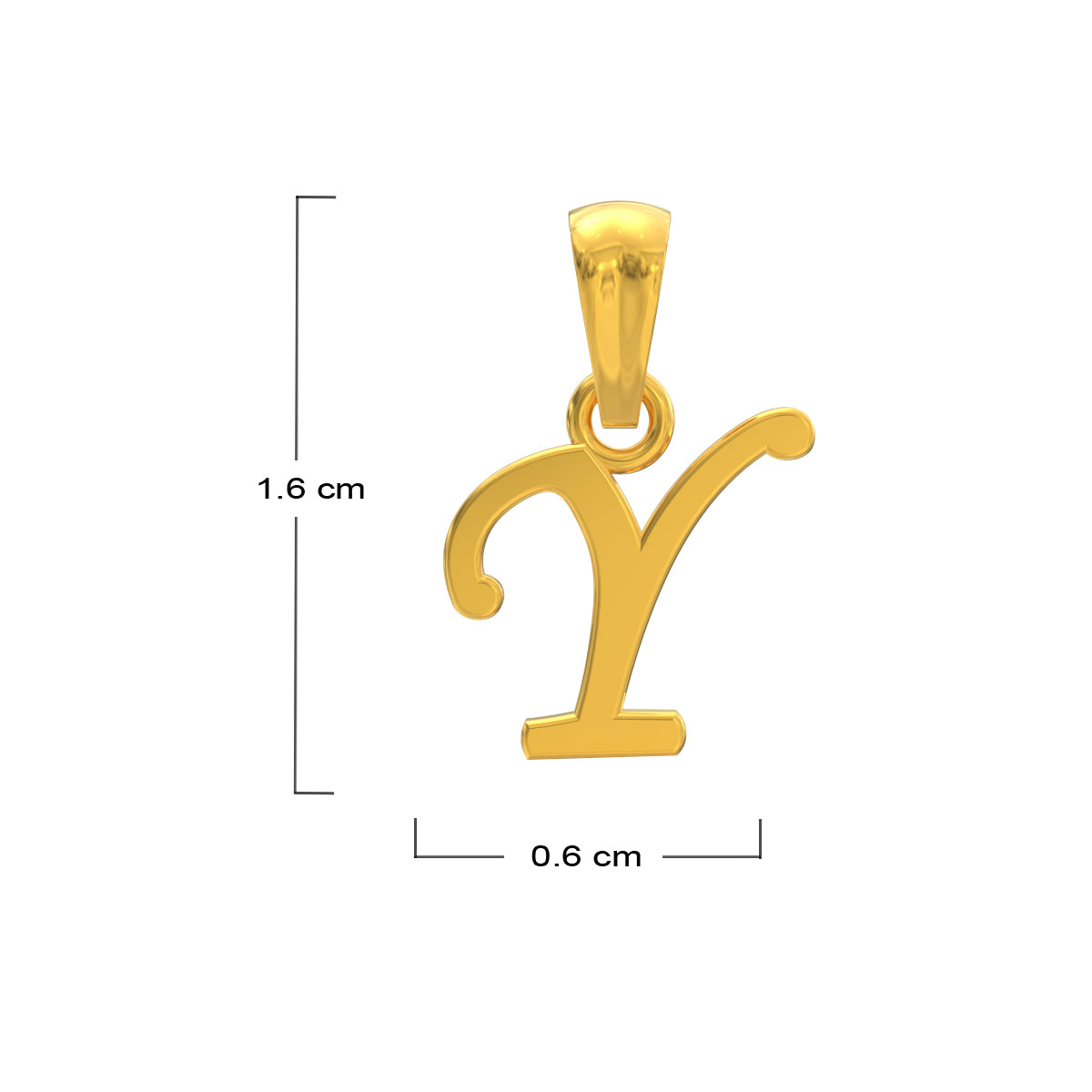 Yvaine "Y" Letter Gold Pendant