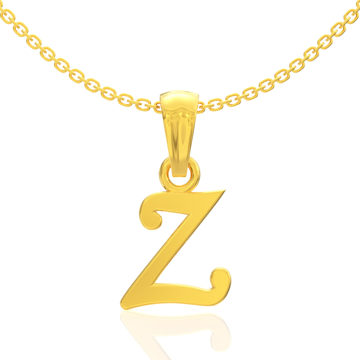 Zenith "Z" Letter Gold Pendant