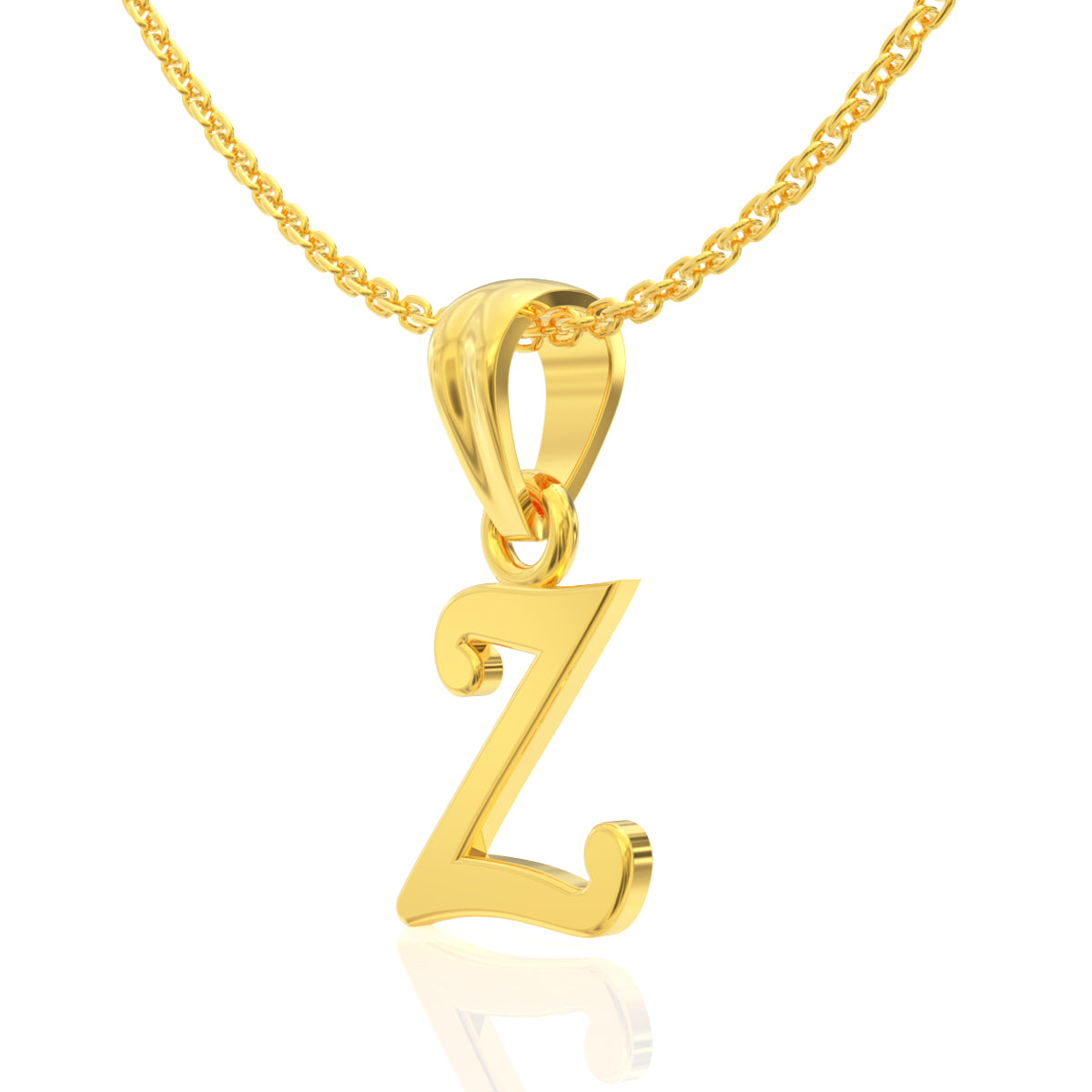 Zenith "Z" Letter Gold Pendant