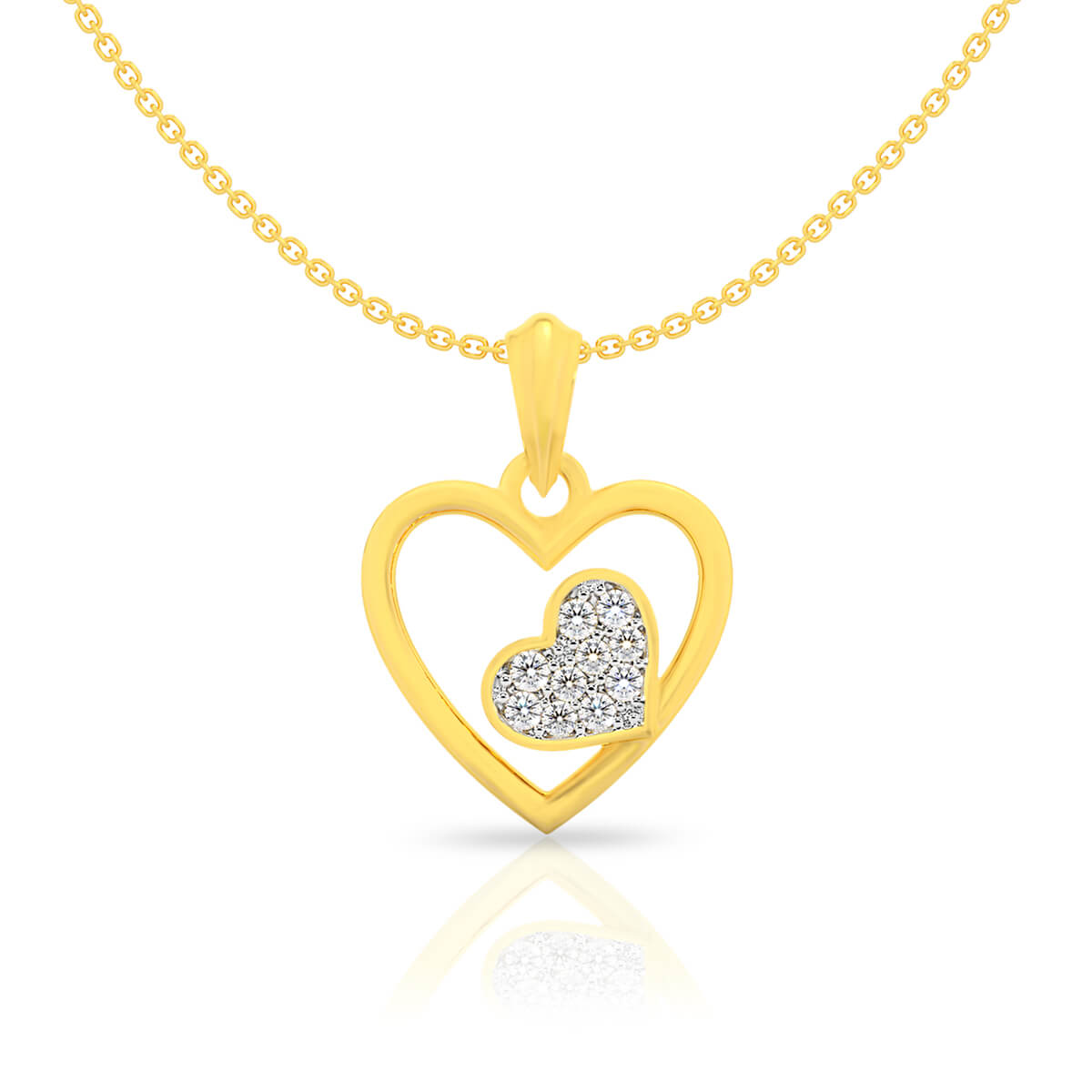 Dazzling in Love 22K Gold Pendant