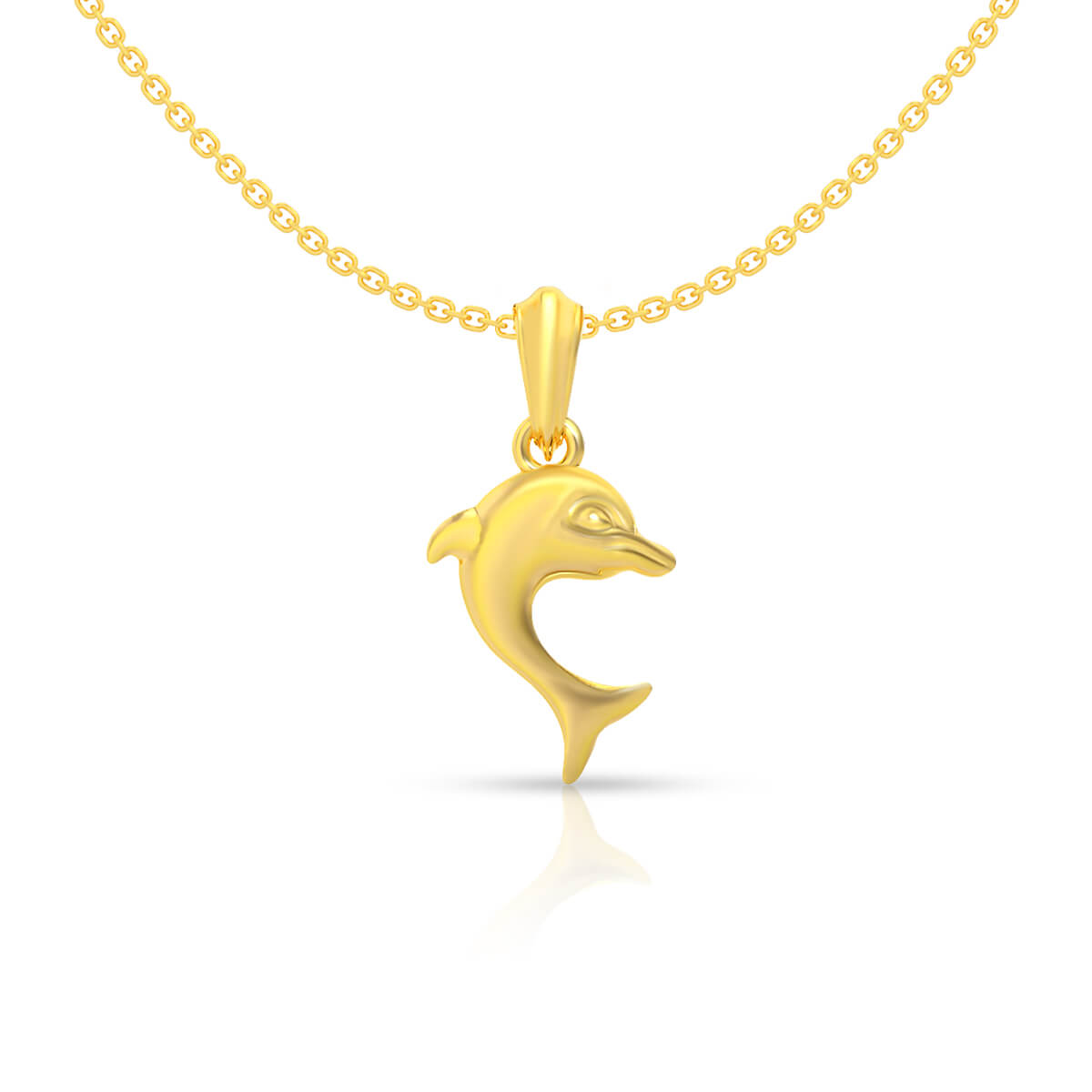 Luxurious Golden Dolphin Pendant 22K