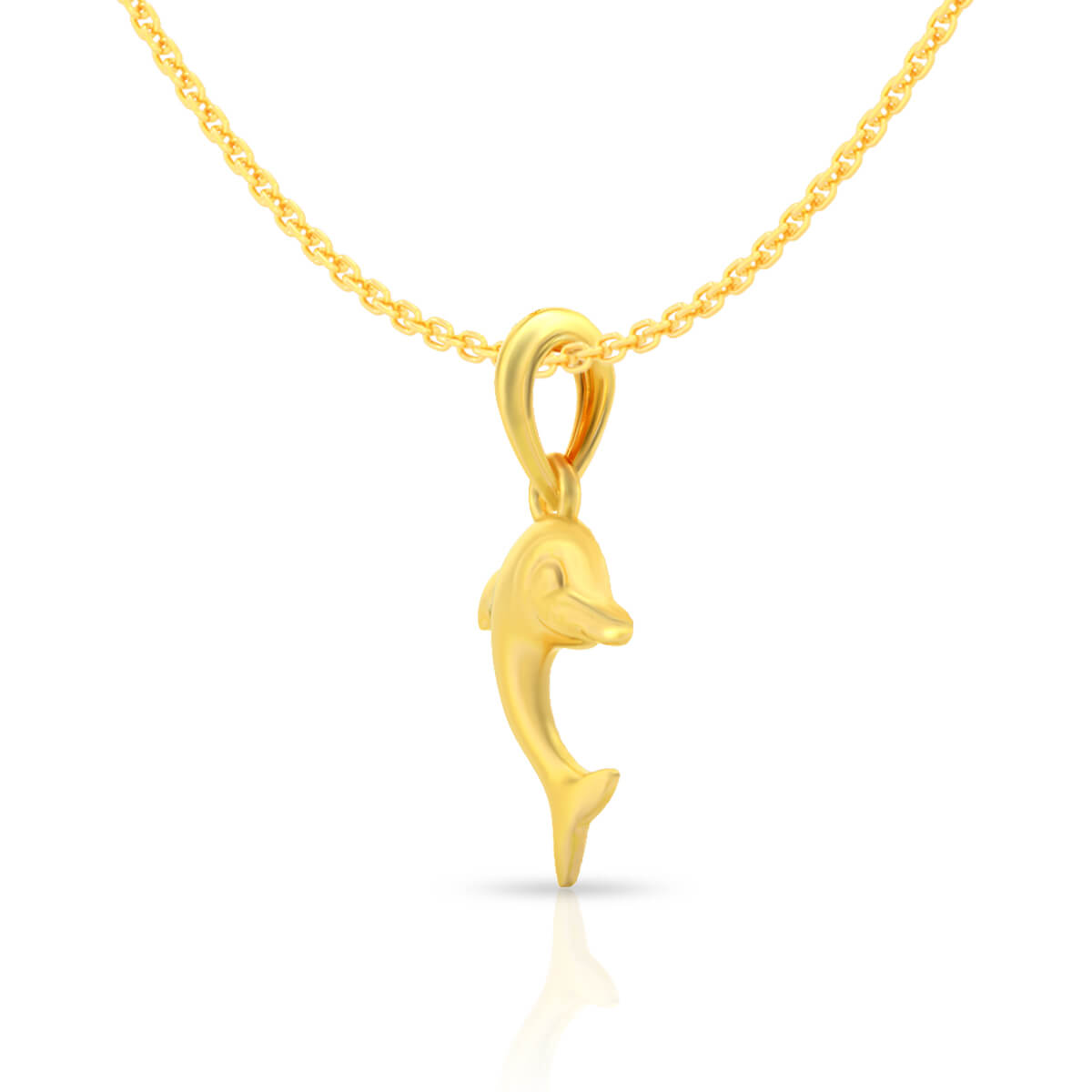 Luxurious Golden Dolphin Pendant 22K