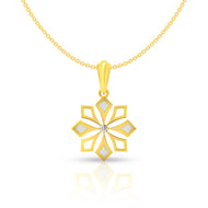 Luminous Bloom Gold Pendant 22K