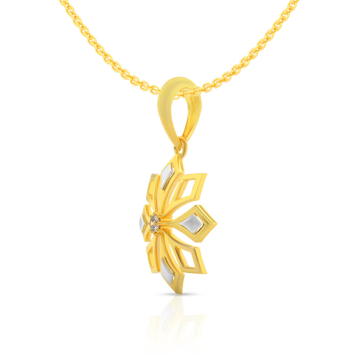 Luminous Bloom Gold Pendant 22K