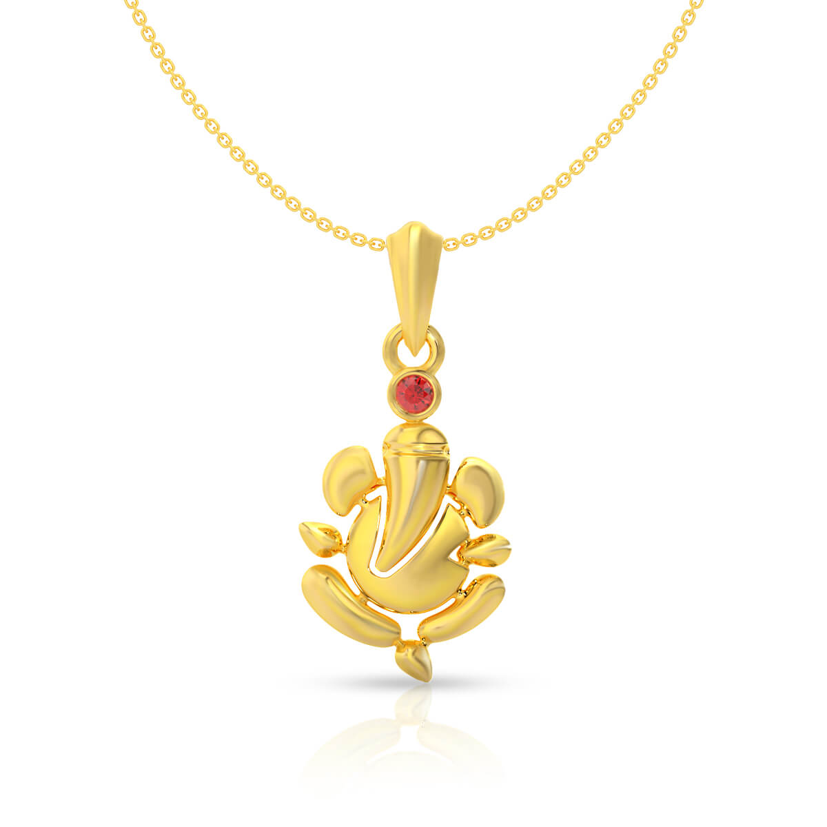 Divine Radiance 22K Gold Ganesha Pendant