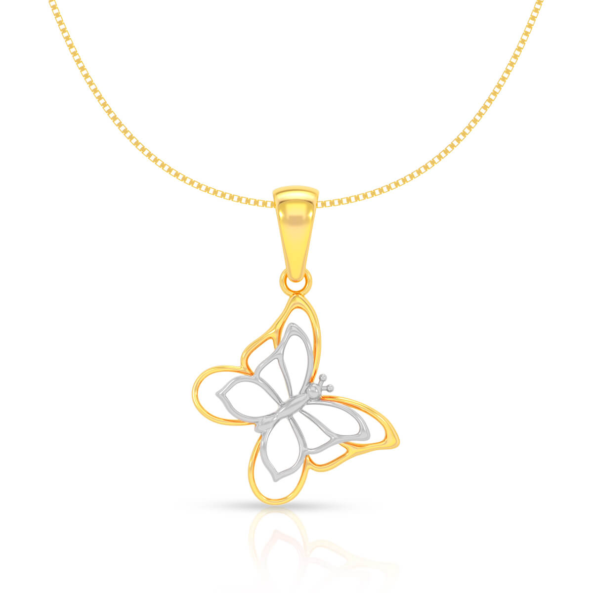 Adorable Butterfly 22K Gold Locket for Kids
