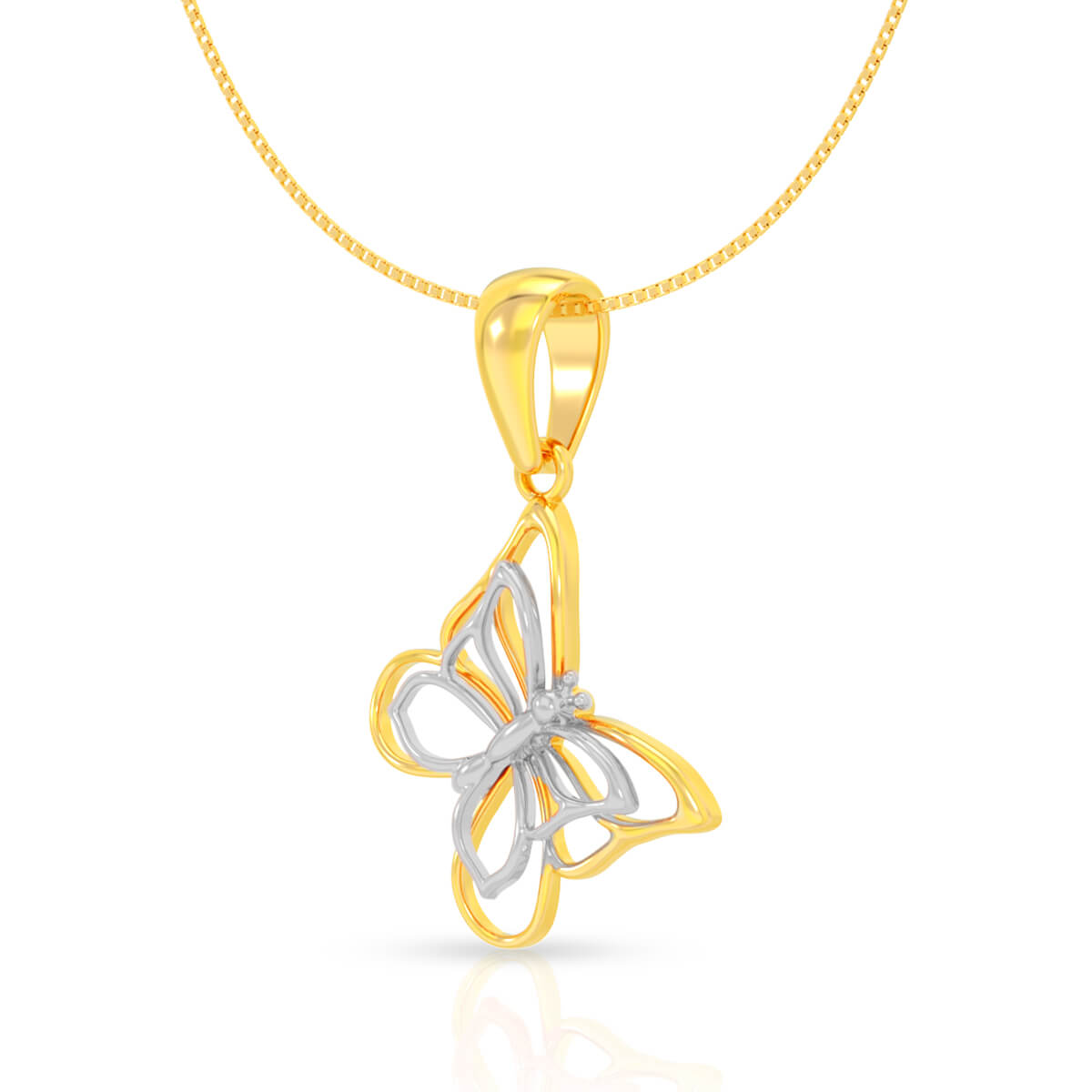 Adorable Butterfly 22K Gold Locket for Kids