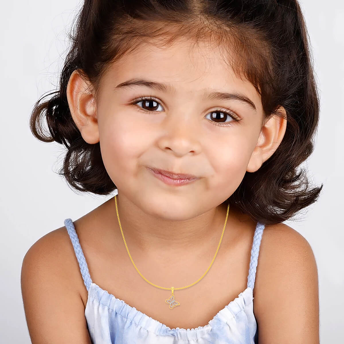 Adorable Butterfly 22K Gold Locket for Kids