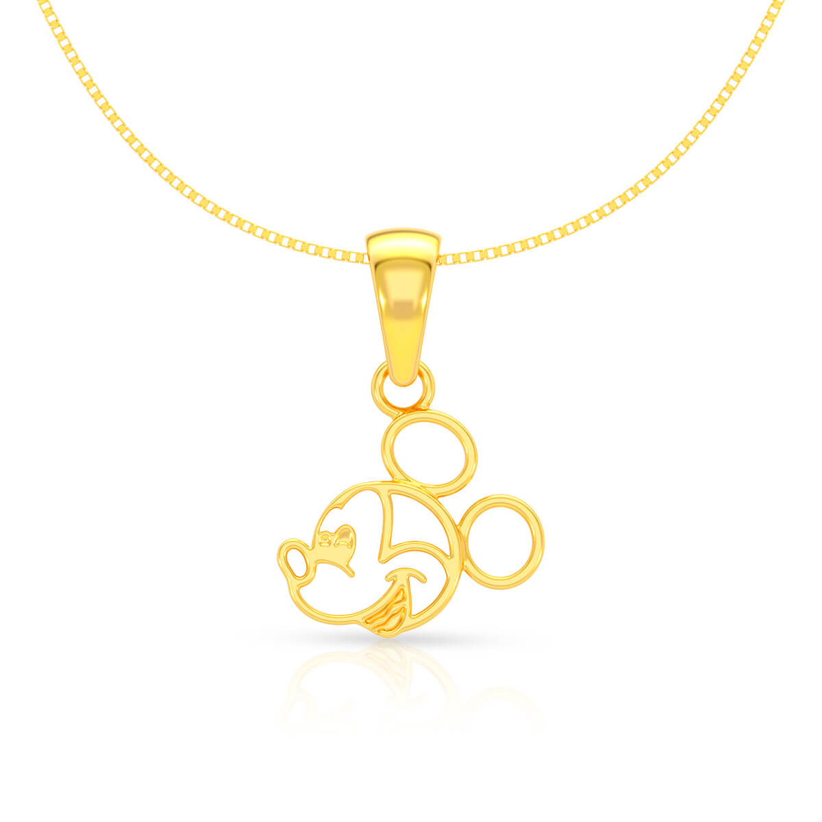 Cute Micky Mouse 22K Gold Locket for Kids