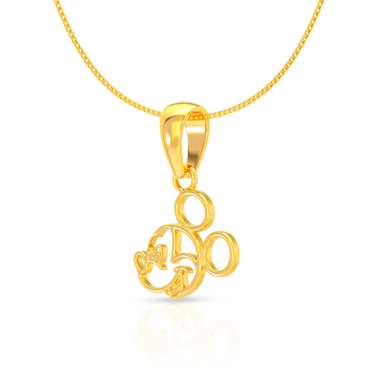 Cute Micky Mouse 22K Gold Locket for Kids