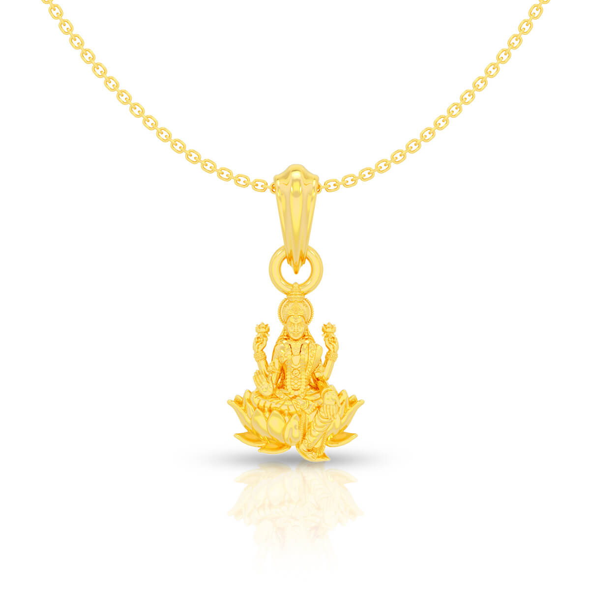 Divine Elegance Gold Lakshmi Pendant 22K