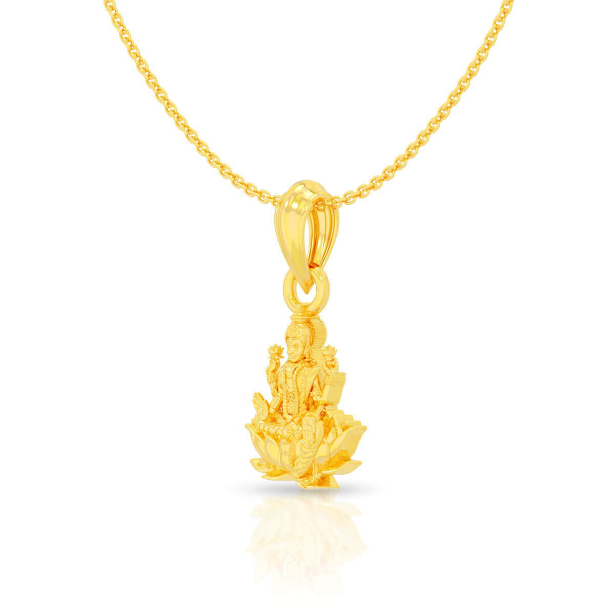 Divine Elegance Gold Lakshmi Pendant 22K