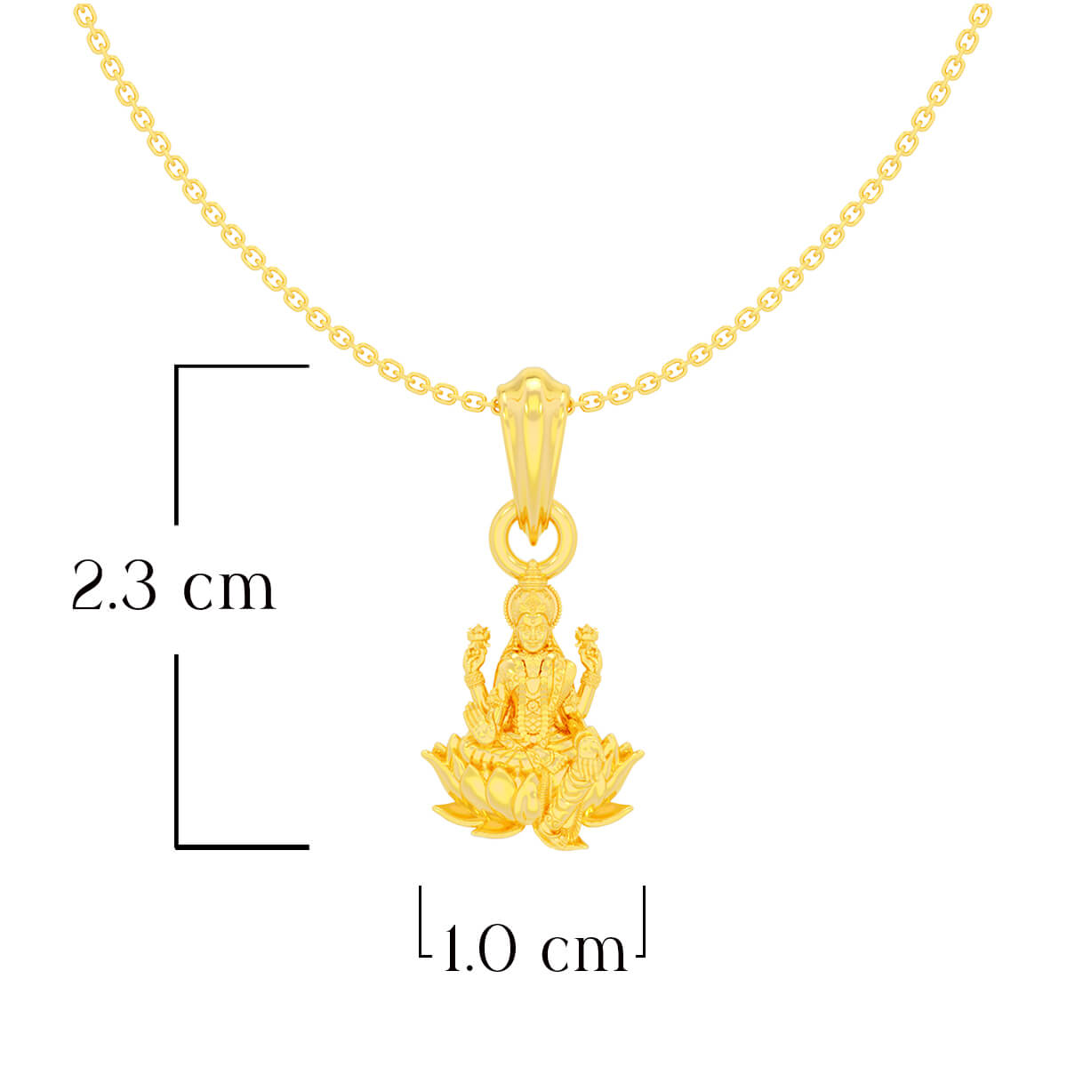 Divine Elegance Gold Lakshmi Pendant 22K