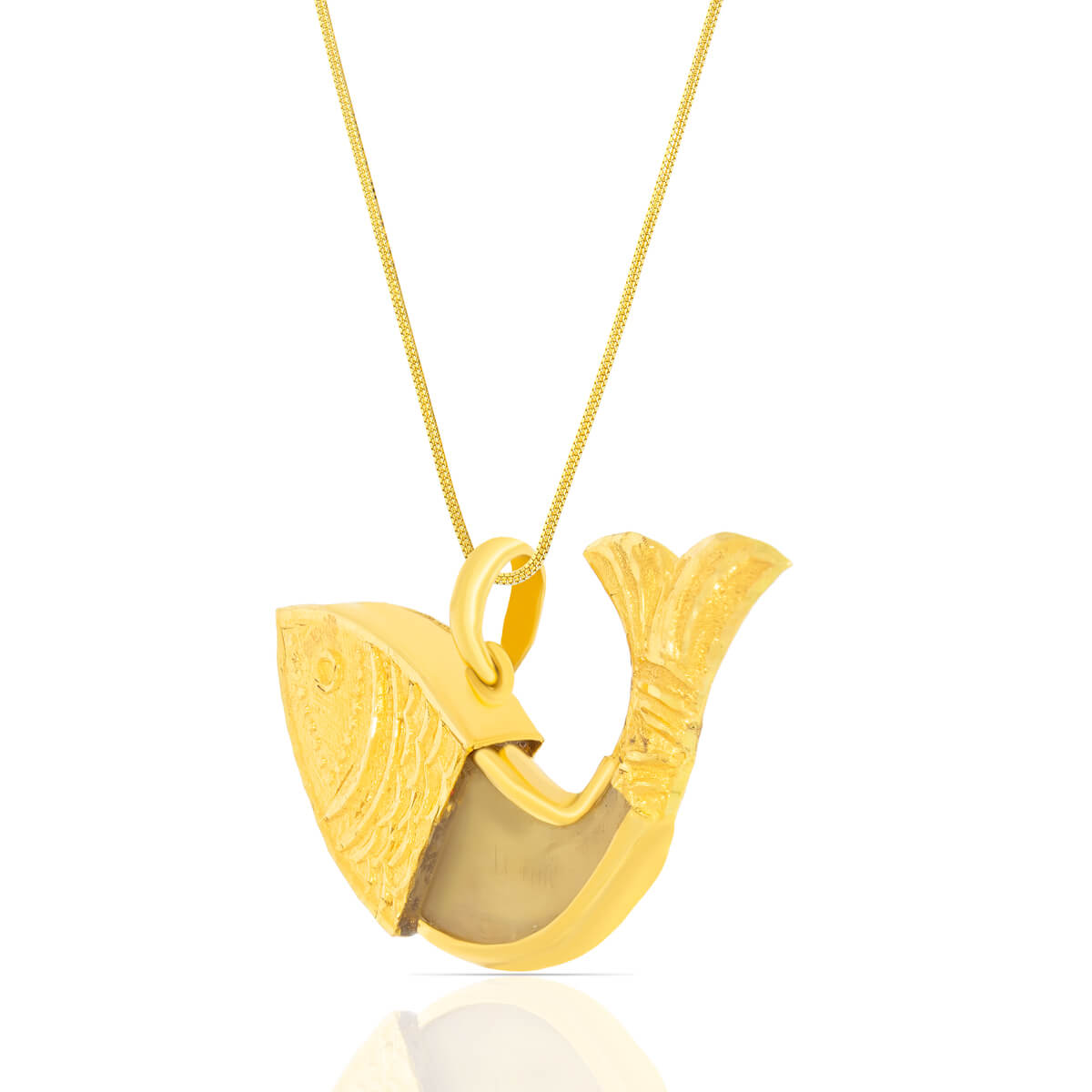 Aqua Charm Gold Pendant