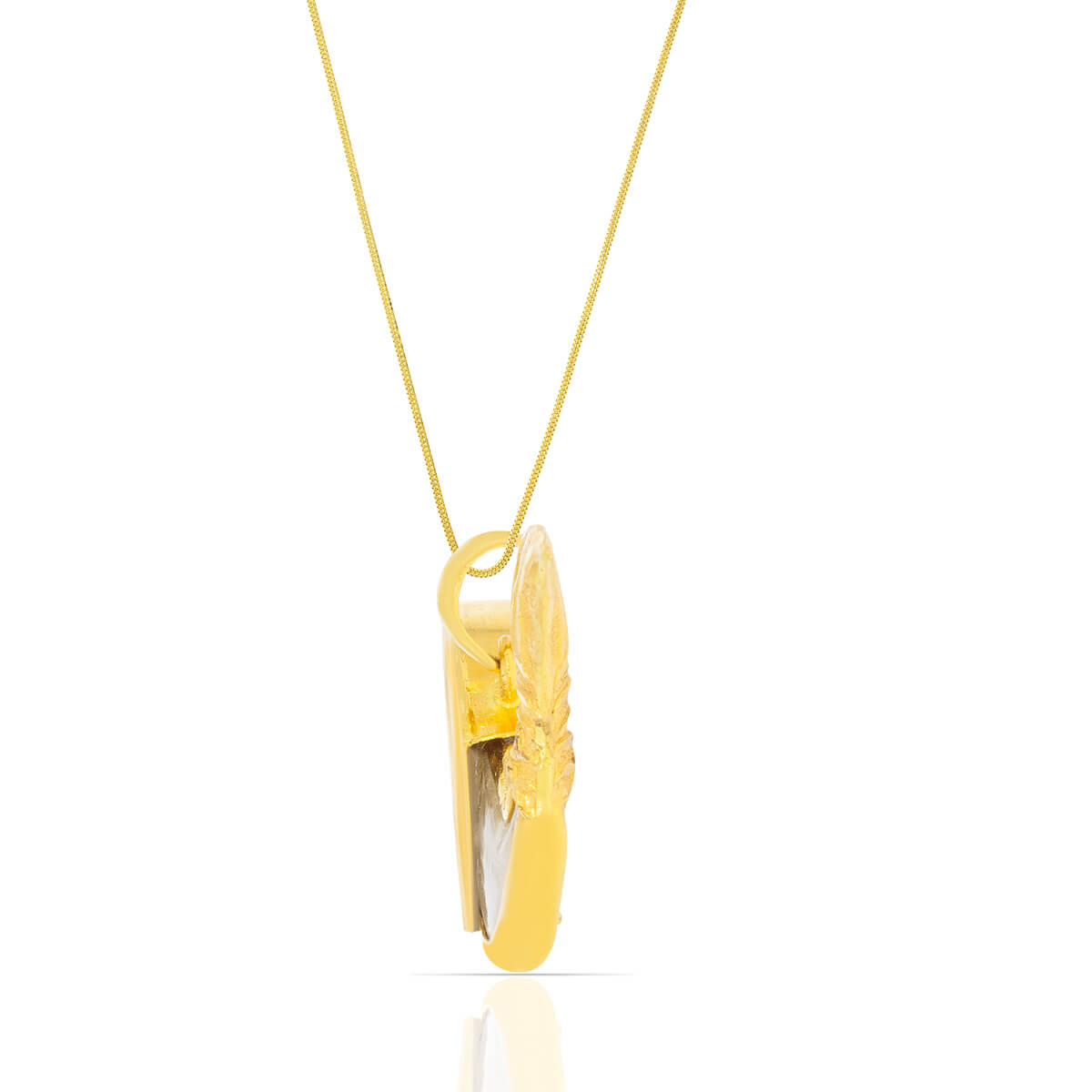 Aqua Charm Gold Pendant
