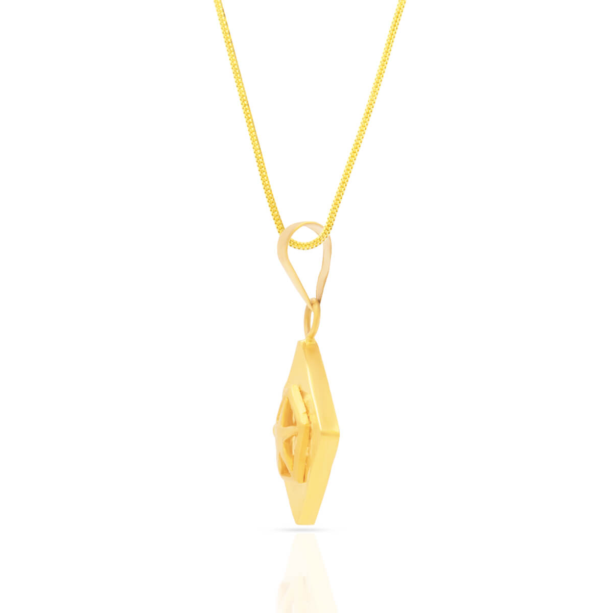 Bold Square Gold Pendant