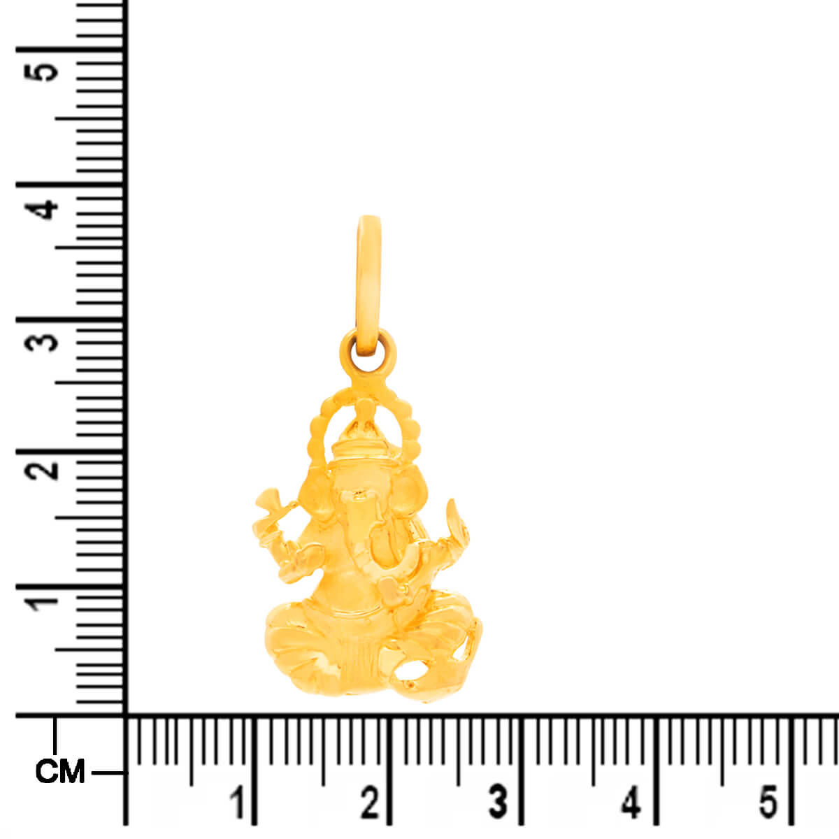 Blessed Devotion Lord Ganesha 22K Gold Pendant