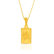 Majestic Goddess Sherawali Durga Pendant in 22K Gold