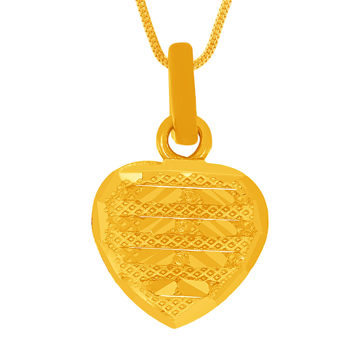 Radiant Gold Heart Pendant