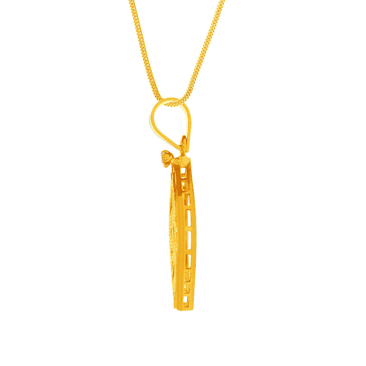 Gold Beam Heart Pendant