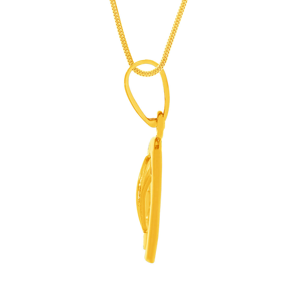 Captivating "K" Alphabet Gold Pendant