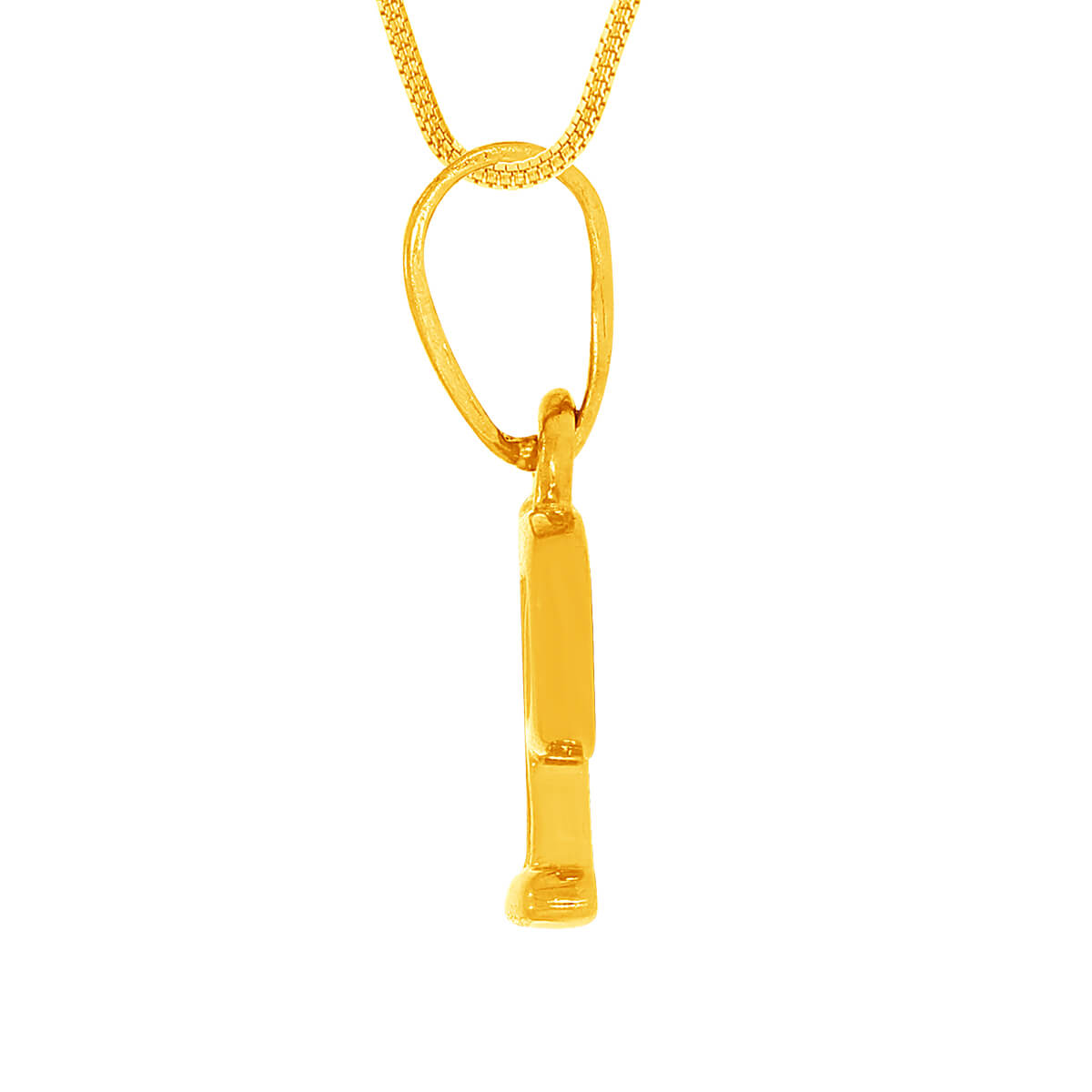 Pure Glow "P" Alphabet Gold Pendant
