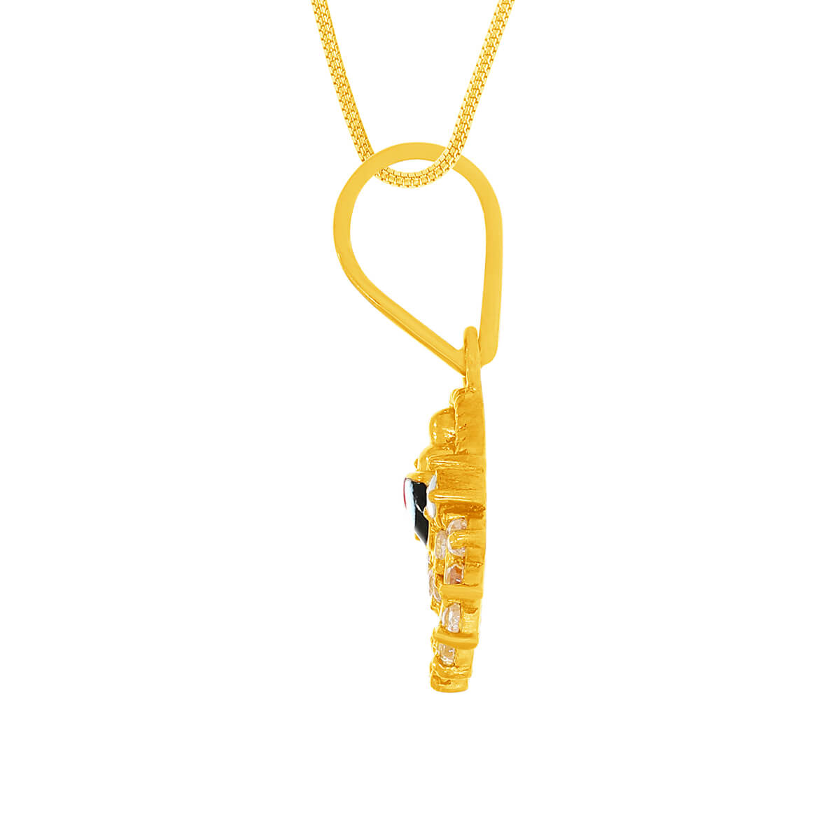 Celestial Radiance Lord Venkateswara 22K Gold Pendant