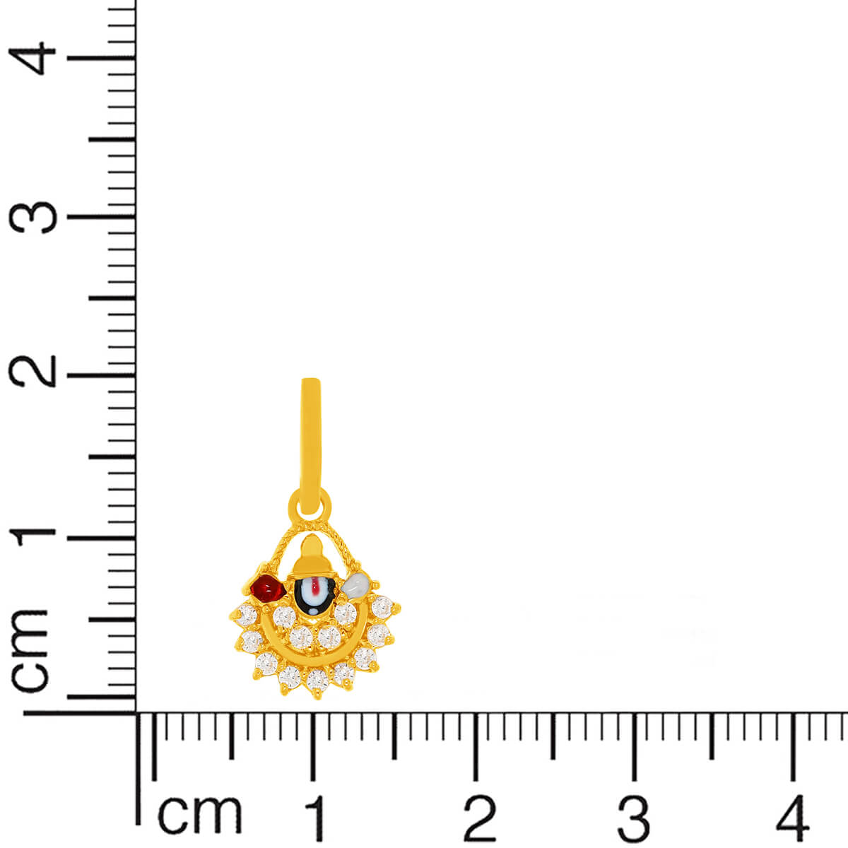 Celestial Radiance Lord Venkateswara 22K Gold Pendant