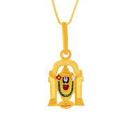 Radiant Aura Lord Venkateswara 22K Gold Pendant