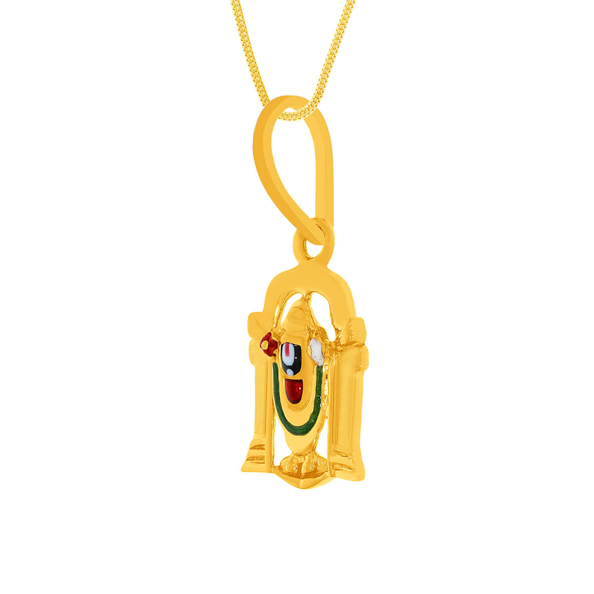 Radiant Aura Lord Venkateswara 22K Gold Pendant