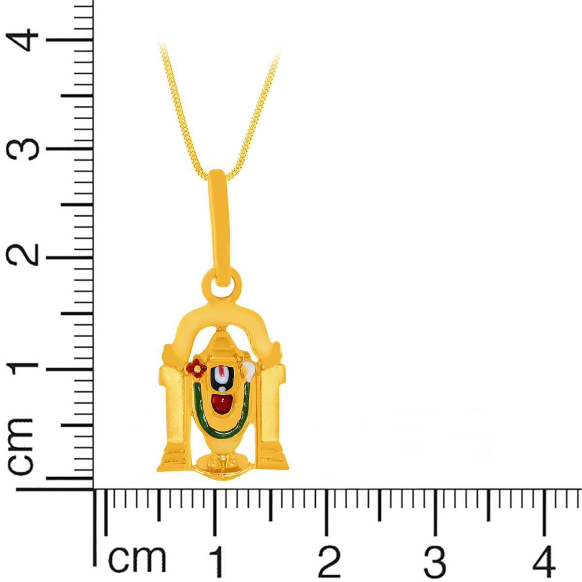 Radiant Aura Lord Venkateswara 22K Gold Pendant