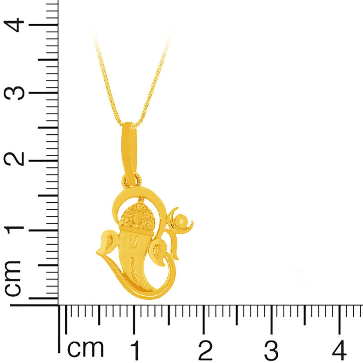 Divine Gleam Lord Ganesha Gold Locket for Men