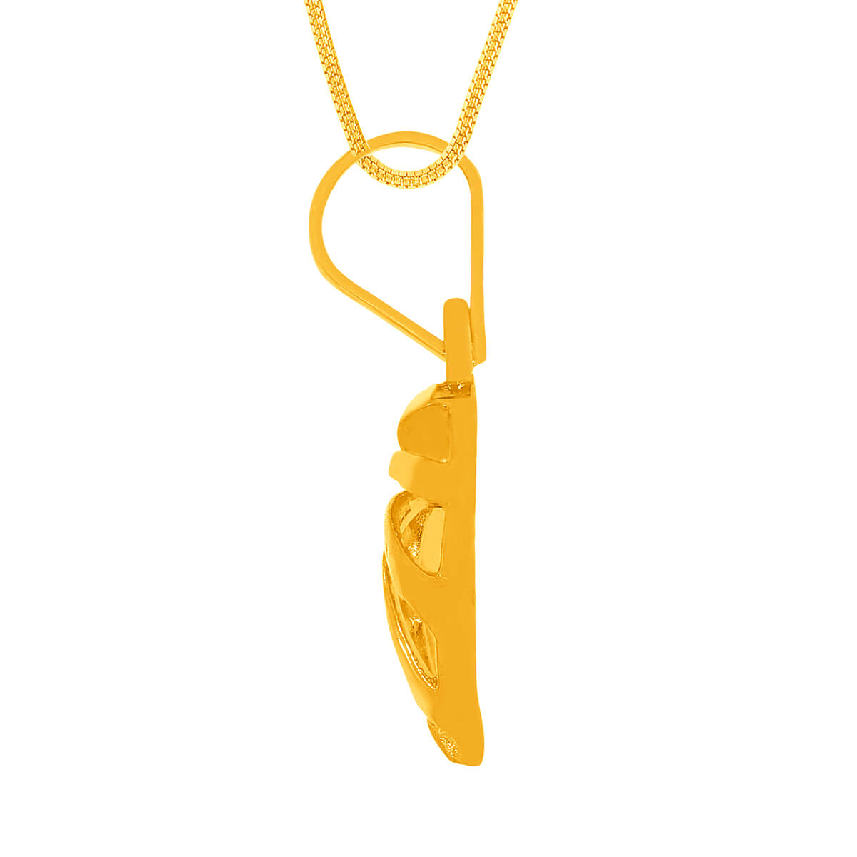 Elegant Heart Gold Pendant