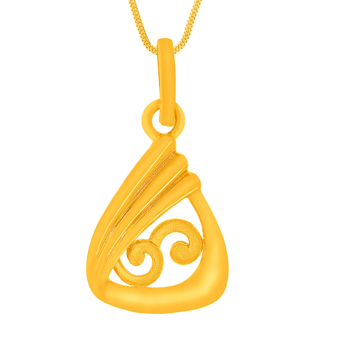 Enigmatic Marvel Gold Pendant