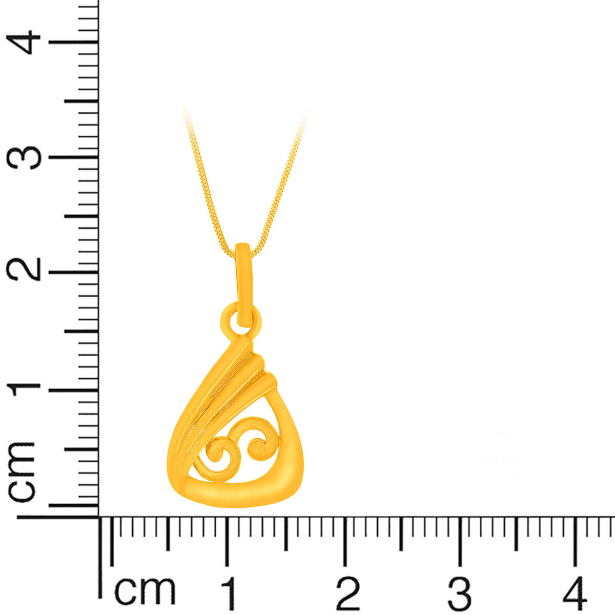 Enigmatic Marvel Gold Pendant