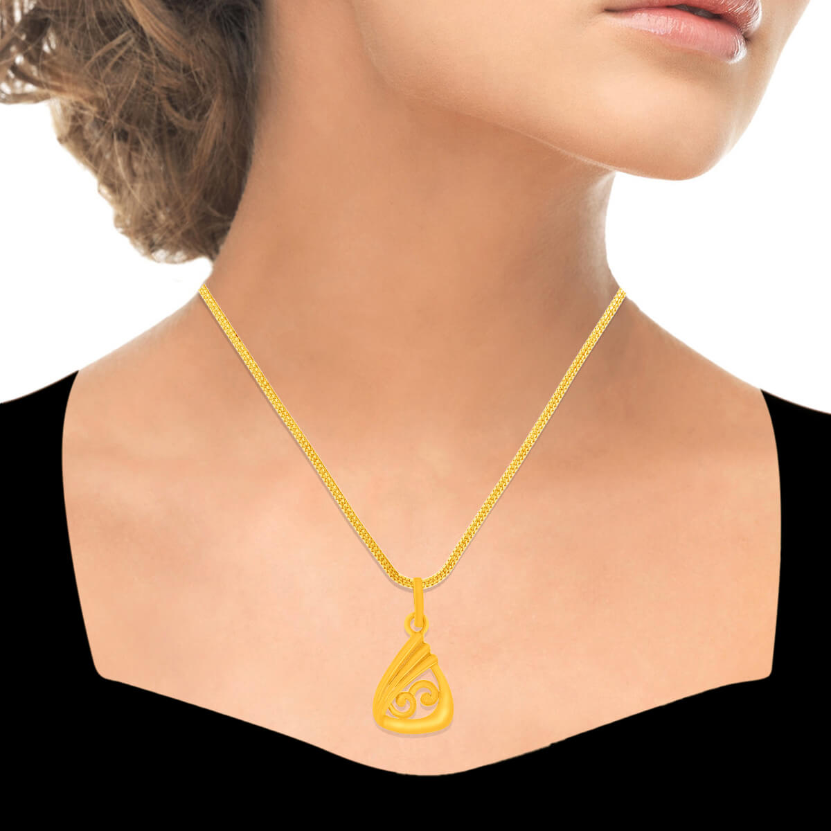 Enigmatic Marvel Gold Pendant
