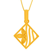 Graceful Petals Gold Pendant