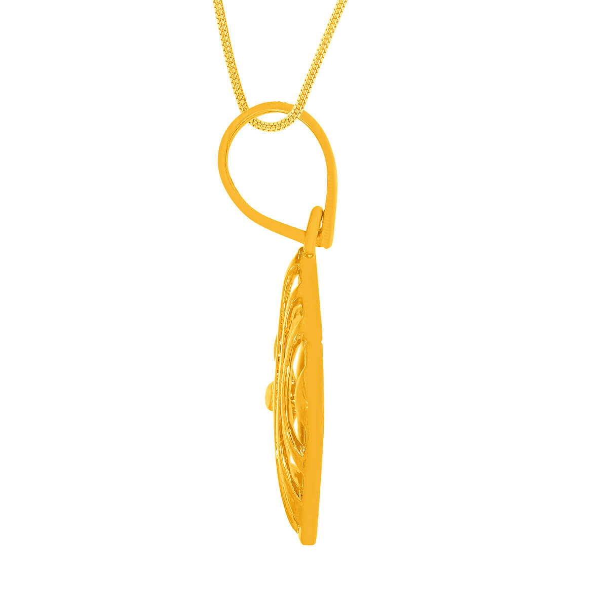 Graceful Petals Gold Pendant