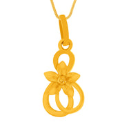 Delightful Flora Gold Pendant