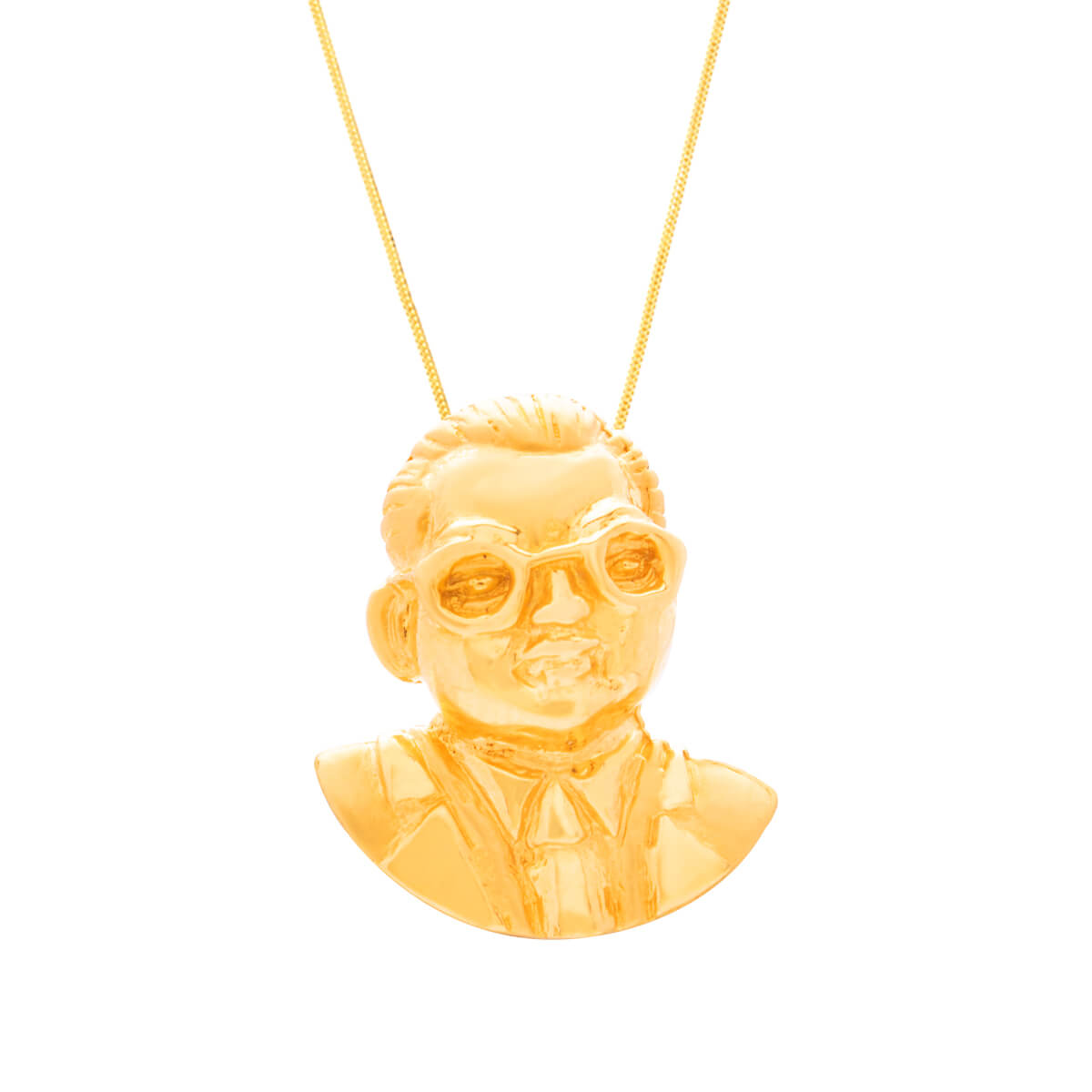 Gleaming Dr Babasaheb Ambedkar 22K Gold Pendant