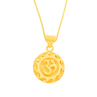 Finely Crafted Divine Om 22K Gold Locket