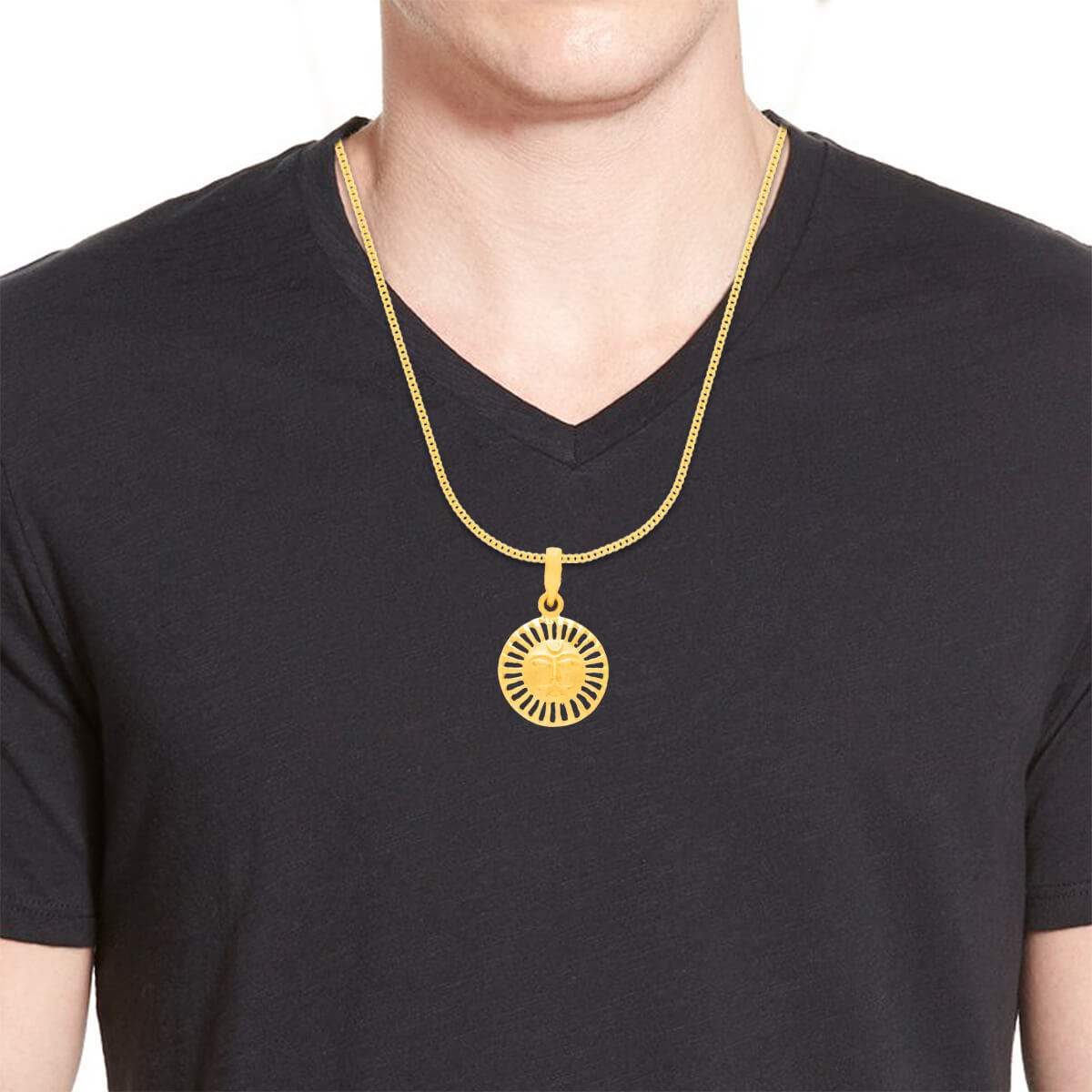 Solar Radiance Gold Pendant