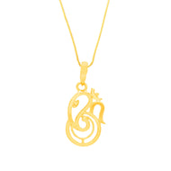 Celestial Elegance Lord Ganesh 22K Gold Pendant