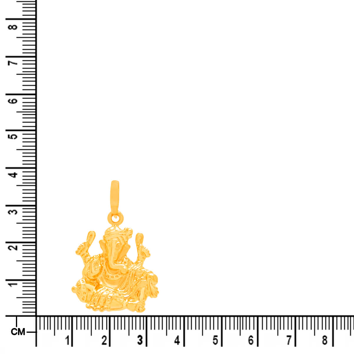 Devotional Grace Lord Ganesha Gold Pendant 22K