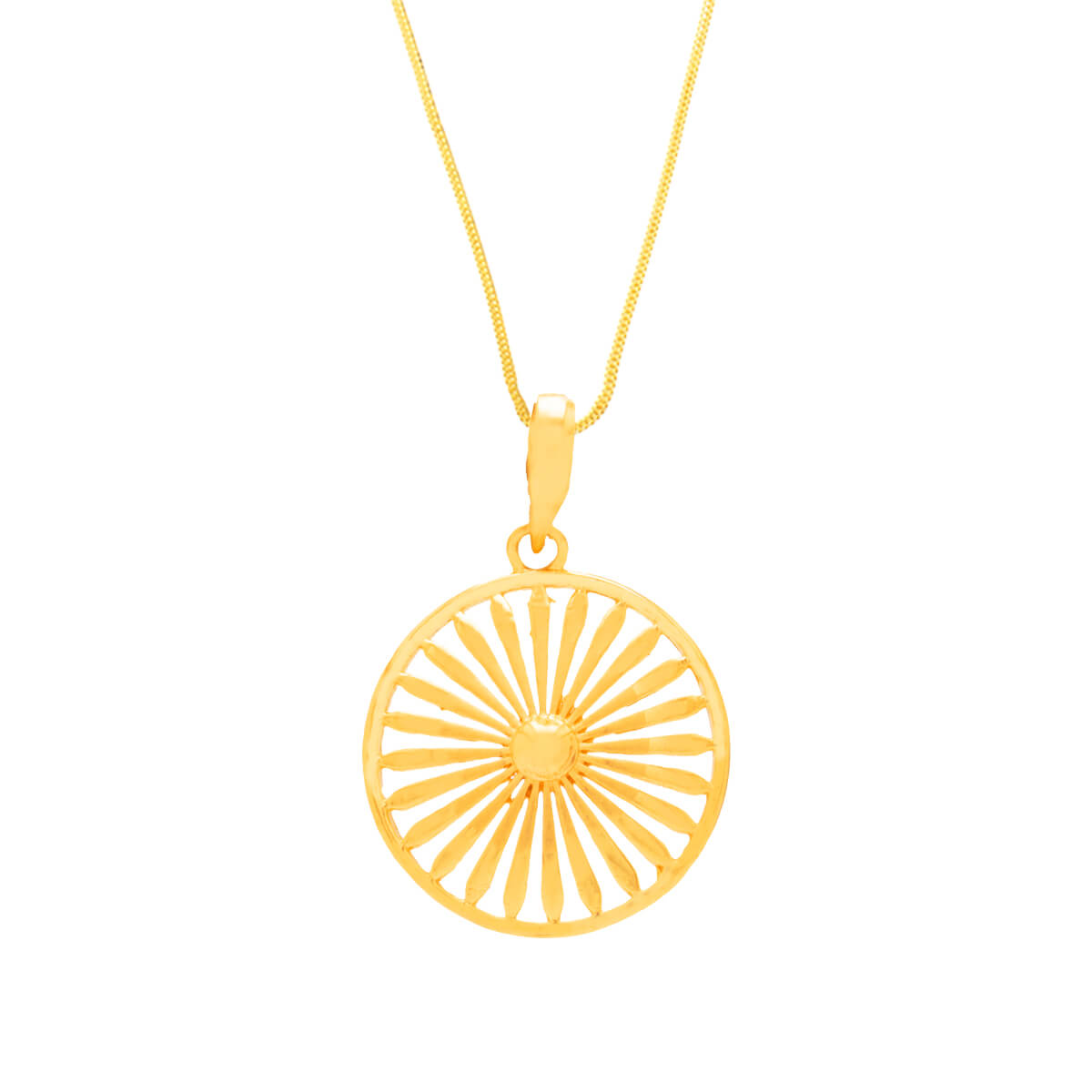 Charming Sunshine Gold Pendant