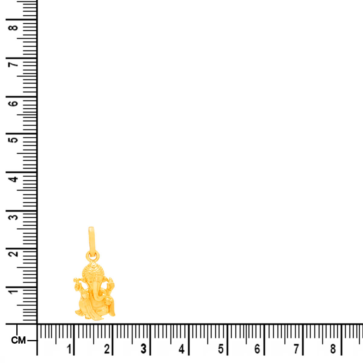 Pure Serenity Lord Ganesh 22K Gold Pendant