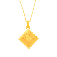 Dainty Artistry Gold Pendant